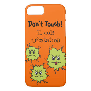 Angry E. coli germs Funny iPhone 8/7 Case