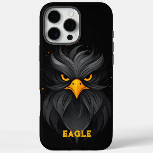 Angry Eagle Black iPhone 16 Pro Max Case