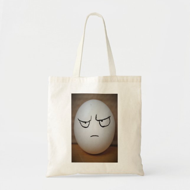 Angry Egg Budget Tote Bag (Front)
