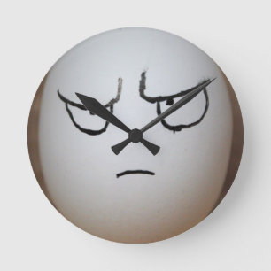Angry Egg Wall Clock