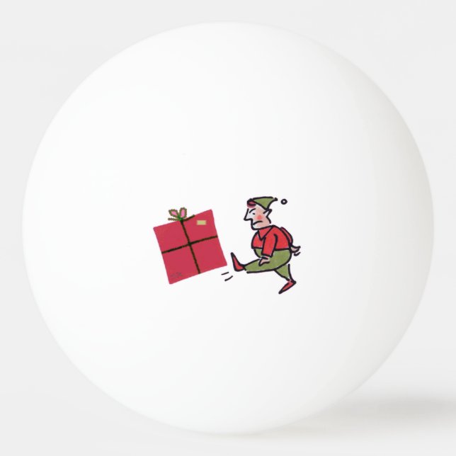 Angry Elf 1-star ping pong ball (Front)