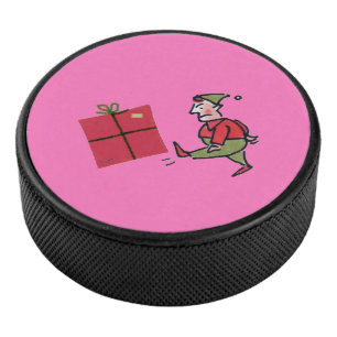 Angry Elf hockey puck