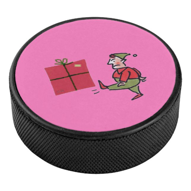 Angry Elf hockey puck (3/4)