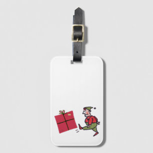 Angry Elf luggage tag