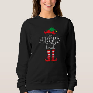 Angry Elf Matching Family Christmas Party Pajama A Sweatshirt