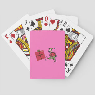 Angry Elf pink Poker playing cards