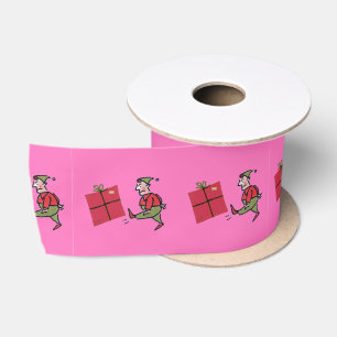 Angry Elf ribbon spool Satin Ribbon