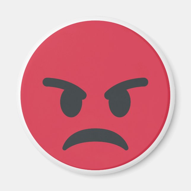Angry Emoji Magnet (Front)
