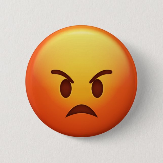 Angry Emoji Pin (Front)