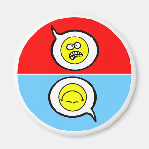 Angry Face Clean Dirty Dishwasher Magnet