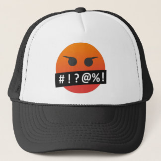 Angry Face Emoji Trucker Hat