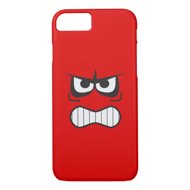 Angry Face Funny Case-Mate iPhone Case (Back)