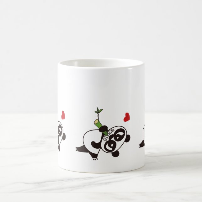 Angry Face Panda 39 Coffee Mug (Center)