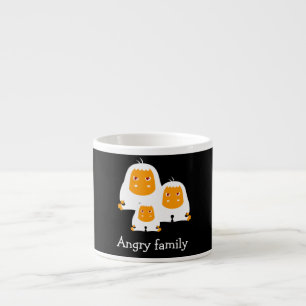 Angry family Monkeys design Espresso Cup
