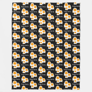 Angry family Monkeys design Fleece Blanket