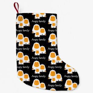 Angry family Monkeys design Small Christmas Stocking