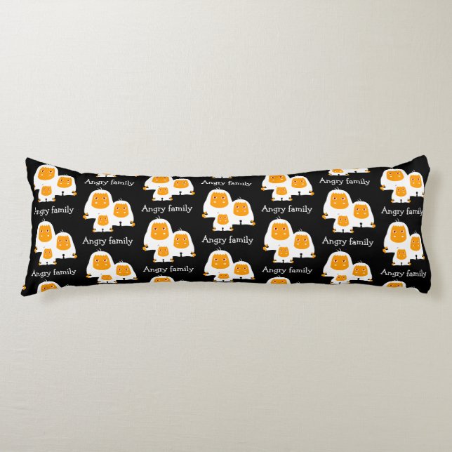 Angry family Monkeys design T-Shirt Bath Mat Body Cushion (Front)