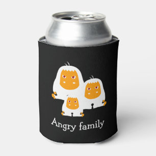 Angry family Monkeys design T-Shirt Bath Mat Can Cooler