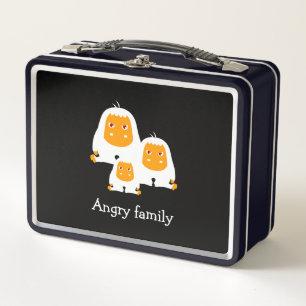Angry family Monkeys design T-Shirt Bath Mat Metal Lunch Box