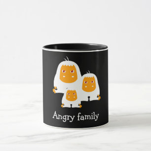 Angry family Monkeys design T-Shirt Bath Mat Mug
