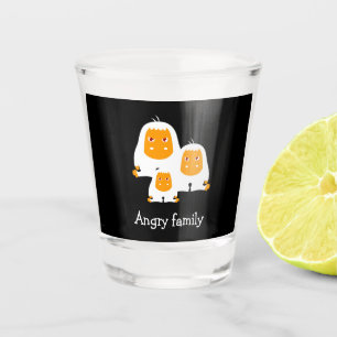Angry family Monkeys design T-Shirt Bath Mat Shot Glass