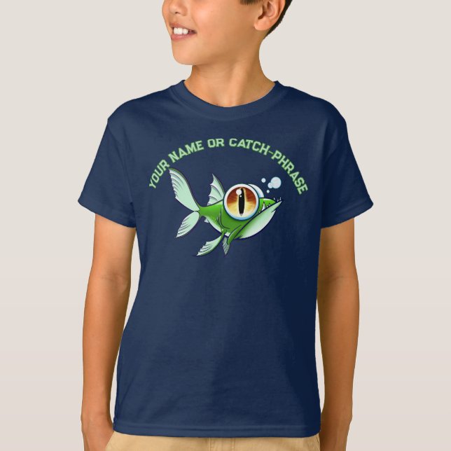 ANGRY FISH CUSTOMIZE! by Jeff Willis T-Shirt (Front)