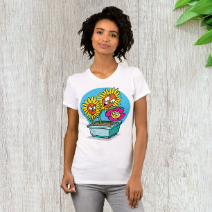 Angry Flowers Womens T-Shirt