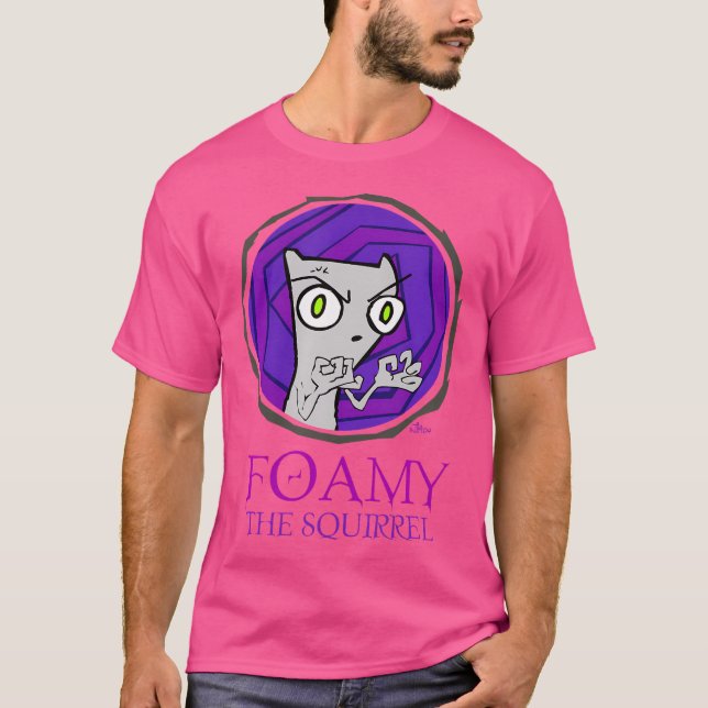 Angry Foamy The Squirrel (Classic Series) T-Shirt (Front)