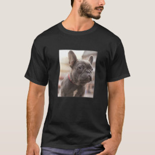 Angry French Bulldog Animal Pet Portrait T-Shirt