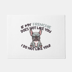 Angry Frenchie (Merle) - Unique Design Doormat