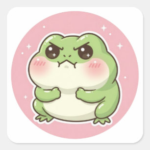 Angry Frog Sticker Funny Mad Frog Meme Cute Aggres