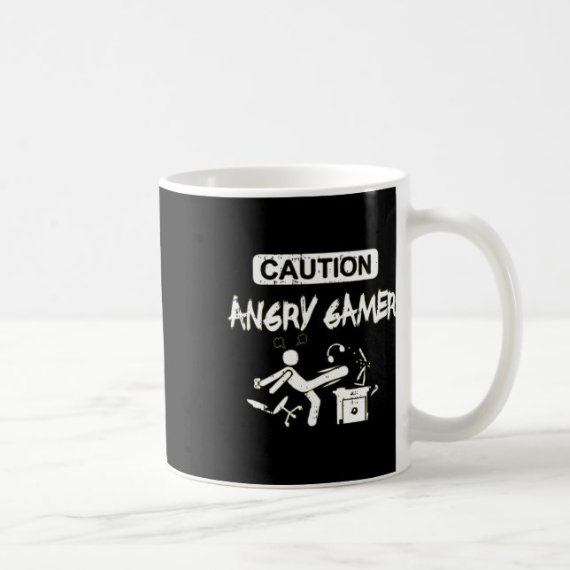 Angry Gamer Computer Funny Video Game Gift  Coffee Mug (Right)