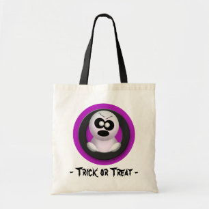 Angry Ghost - Purple Trick or Treat Halloween Bag