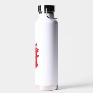 Angry Giraffe Graphic Funny Giraffe Kawaii Water Bottle
