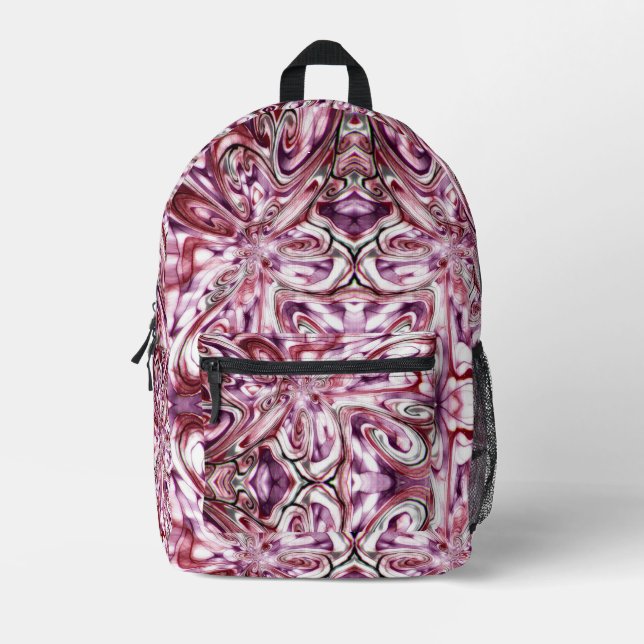 Angry Girl Printed Backpack (Front)