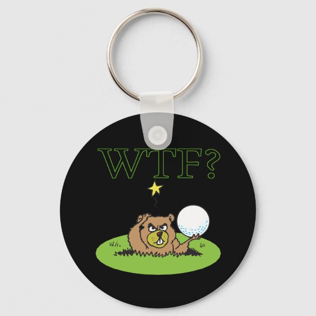 Angry Gopher Key Ring (Front)