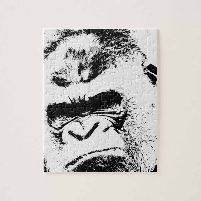Angry Gorilla Jigsaw Puzzle (Vertical)