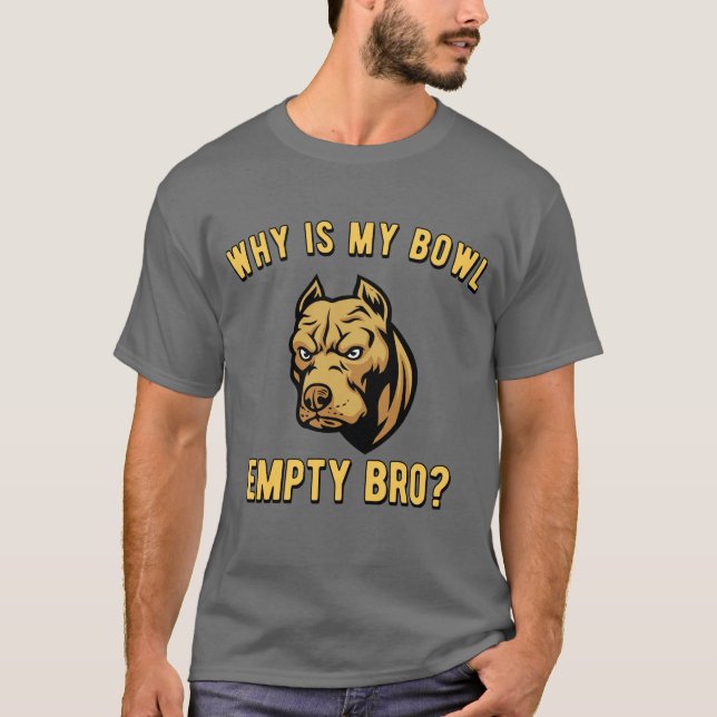 Angry Grumpy Pitbull - Dog Lovers - Funny T-Shirt (Front)