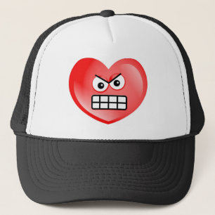 Angry Heart Trucker Hat