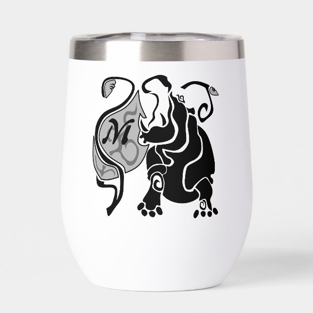 Angry Hippo Monogram (Back)