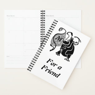 Angry Hippo Monogram Planner