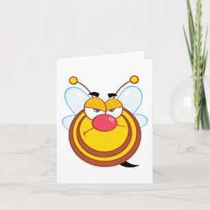 Angry Honey Bee Note Cards
