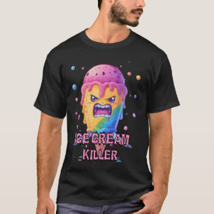 Angry Ice Cream Killer Grimly Icecream Gangster So T-Shirt