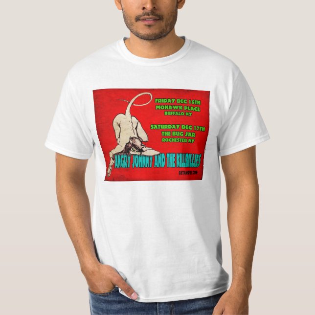 Angry Johnny & The Killbillies @ The Bug Jar-2 T-Shirt (Front)