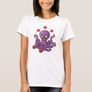 Angry Juggling Octopus T-Shirt
