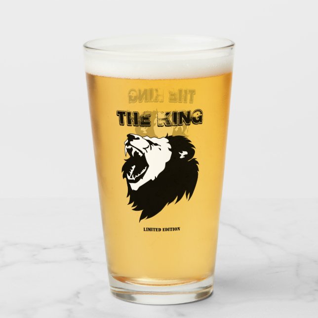 Angry Lion Glass (Back Filled)