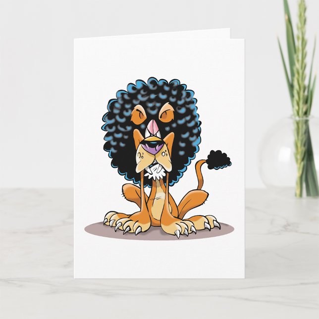 Angry Lion Greeting Cards (Creator Uploaded)