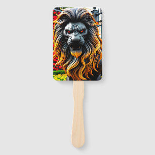 Angry Lion Hand Fan