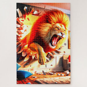 Angry Lion Jigsaw Puzzle