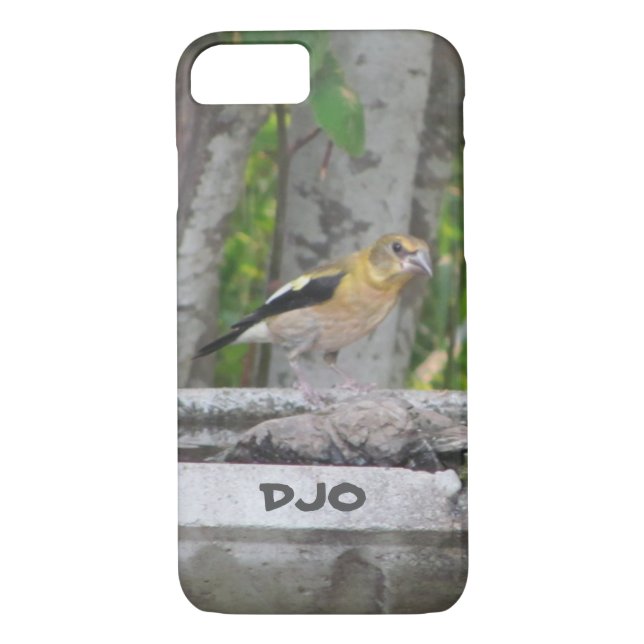 Angry Looking Bird with Your Initials Case-Mate iPhone Case (Back)